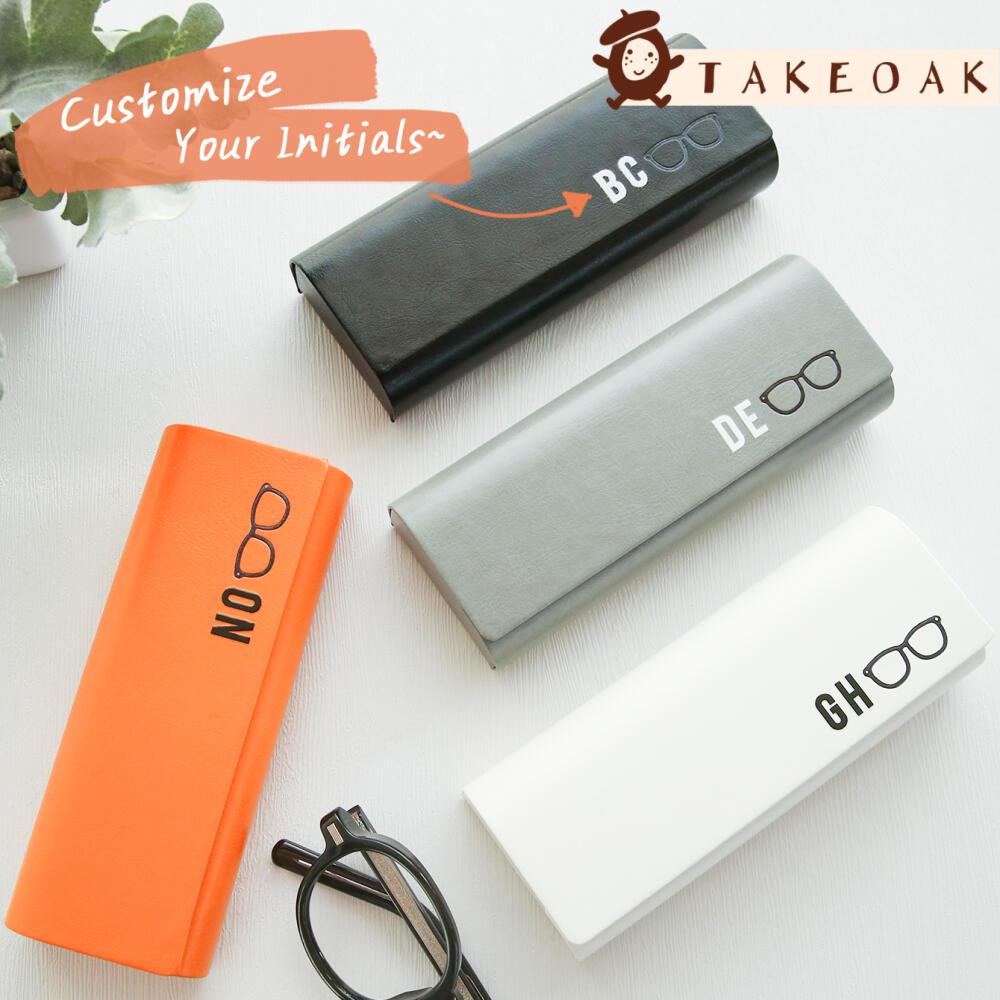 Monogram Custom Case - Personalized Custom Initials Eyeglasses Case Soft