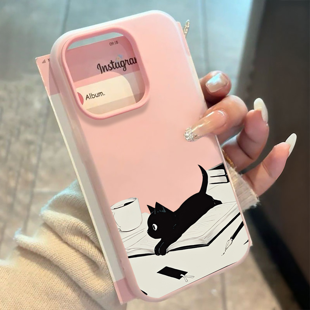 Phone Cases Redmi - INS Cute Kitty Read Book Phone