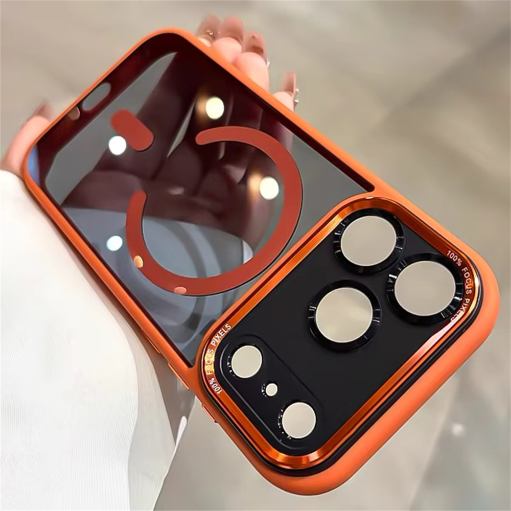 Rugged Armor Case - For Magsafe Translucent Metal Camera Bumper