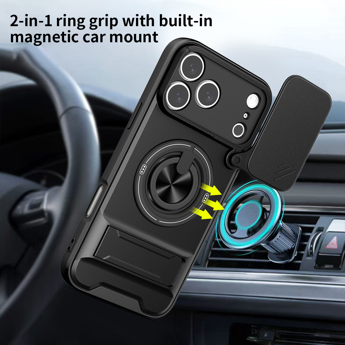 Magnetic Phone Case for IPhone - Camera Lens Protector のレビューと価格
