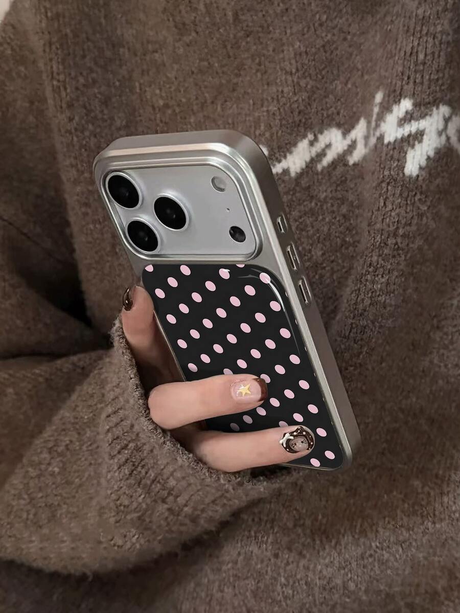 Pink Polka Dot Silver Camera F - Phone Cases That Cover The Camera のレビューと価格