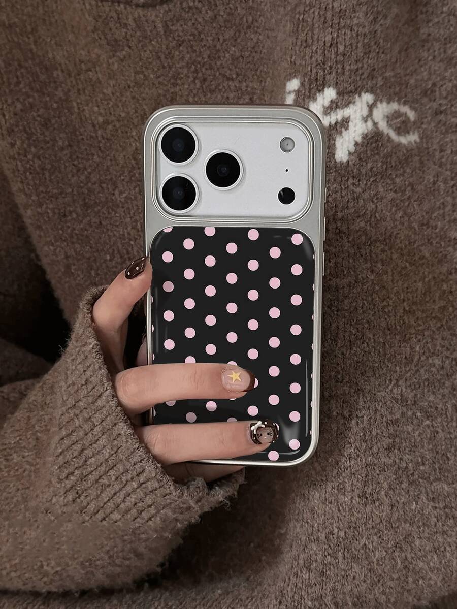 Pink Polka Dot Silver Camera F - Phone Cases That Cover The Camera のレビューと価格