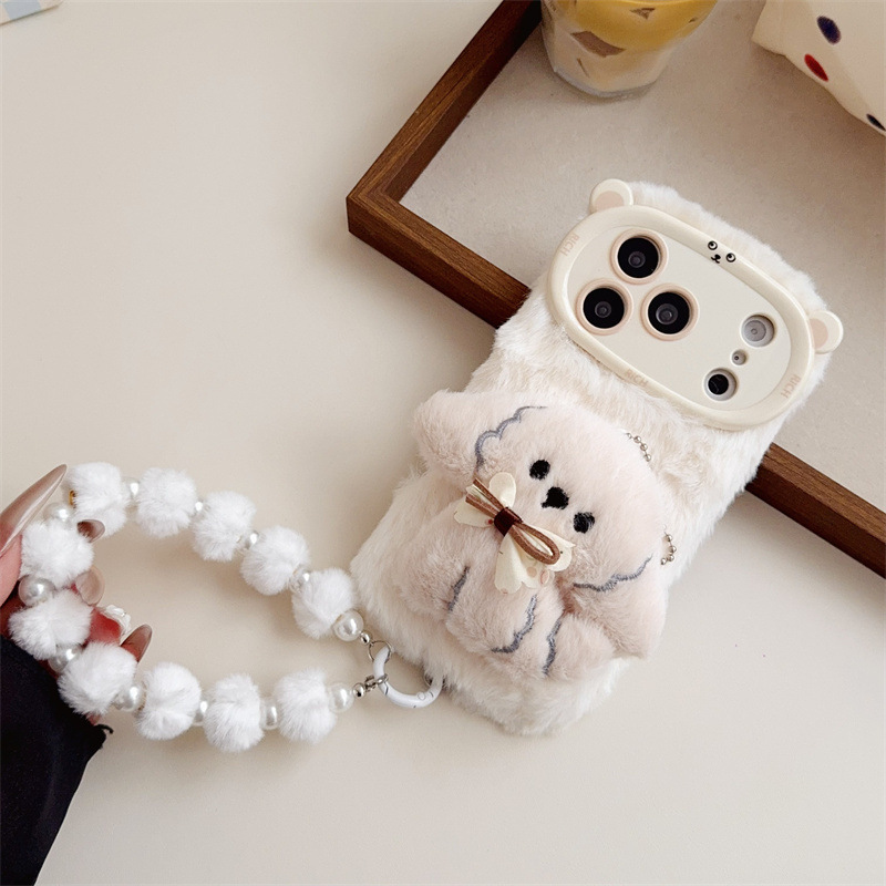 3D Cartoon Bowknot Puppy Warm  - Phone Cases Iphone 13 のレビューと価格