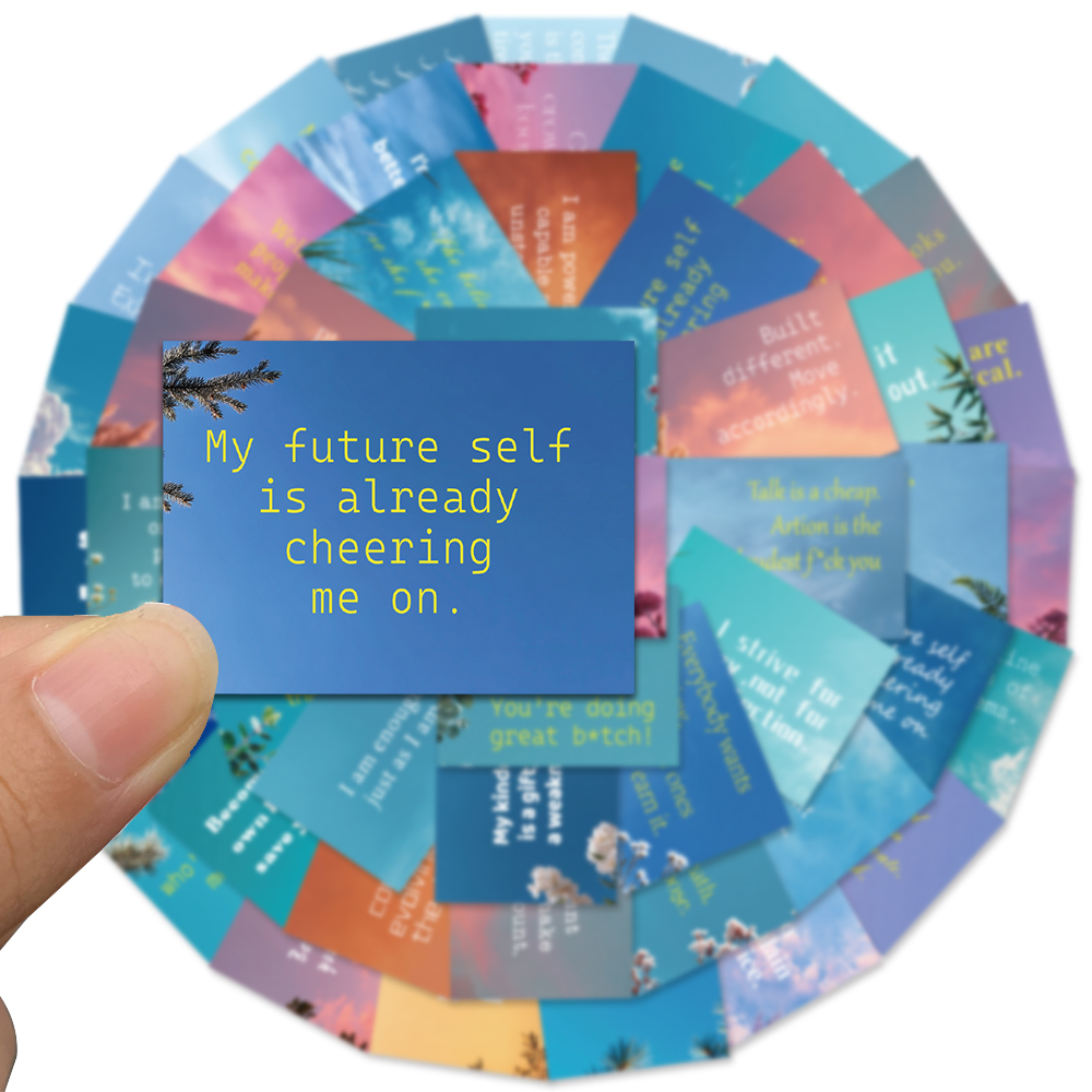 50pcs Positive Quotes Sticker  - Phone Cases Quotes のレビューと価格