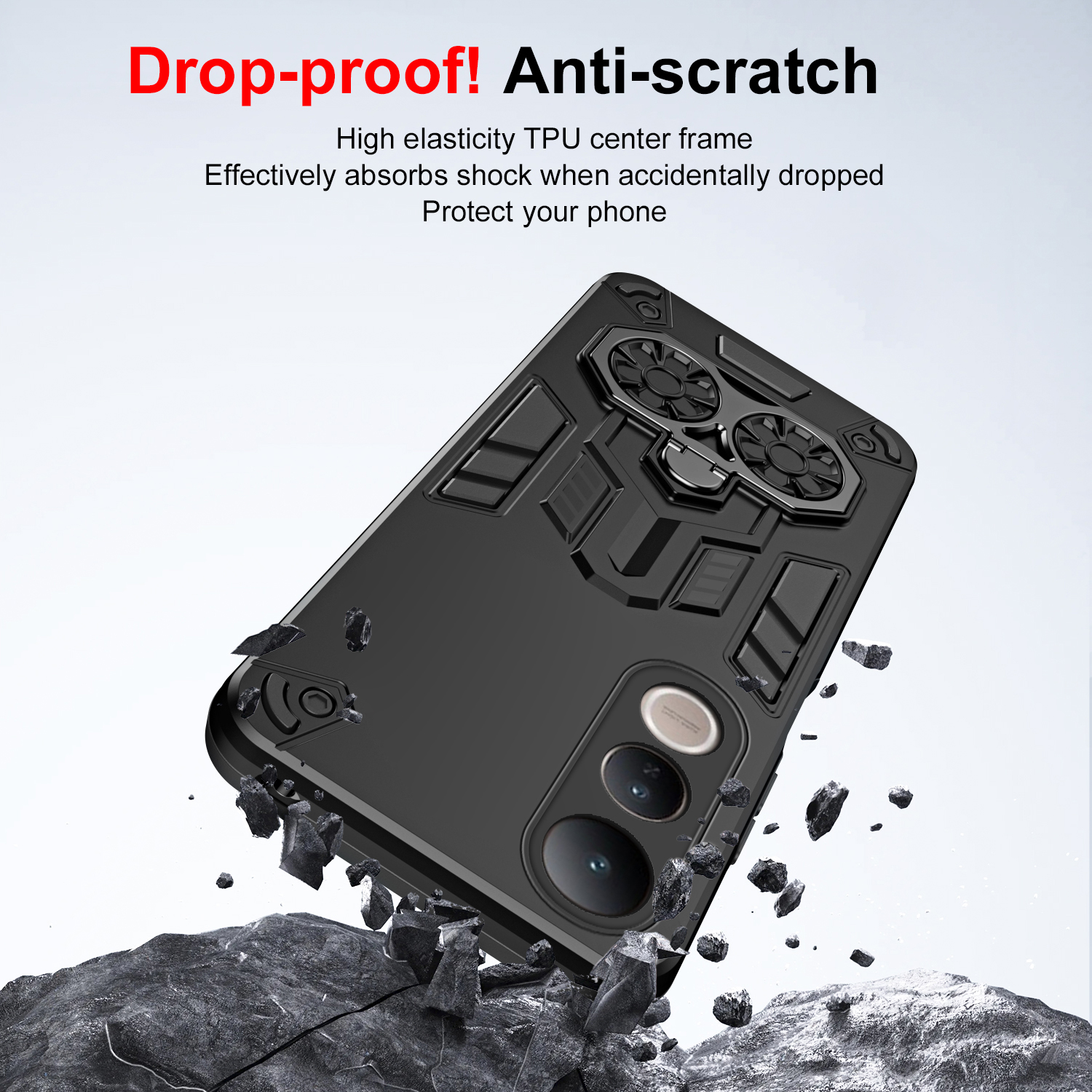 Case for Vivo V50 Lite 5G V50e - Rugged Armor Case のレビューと価格