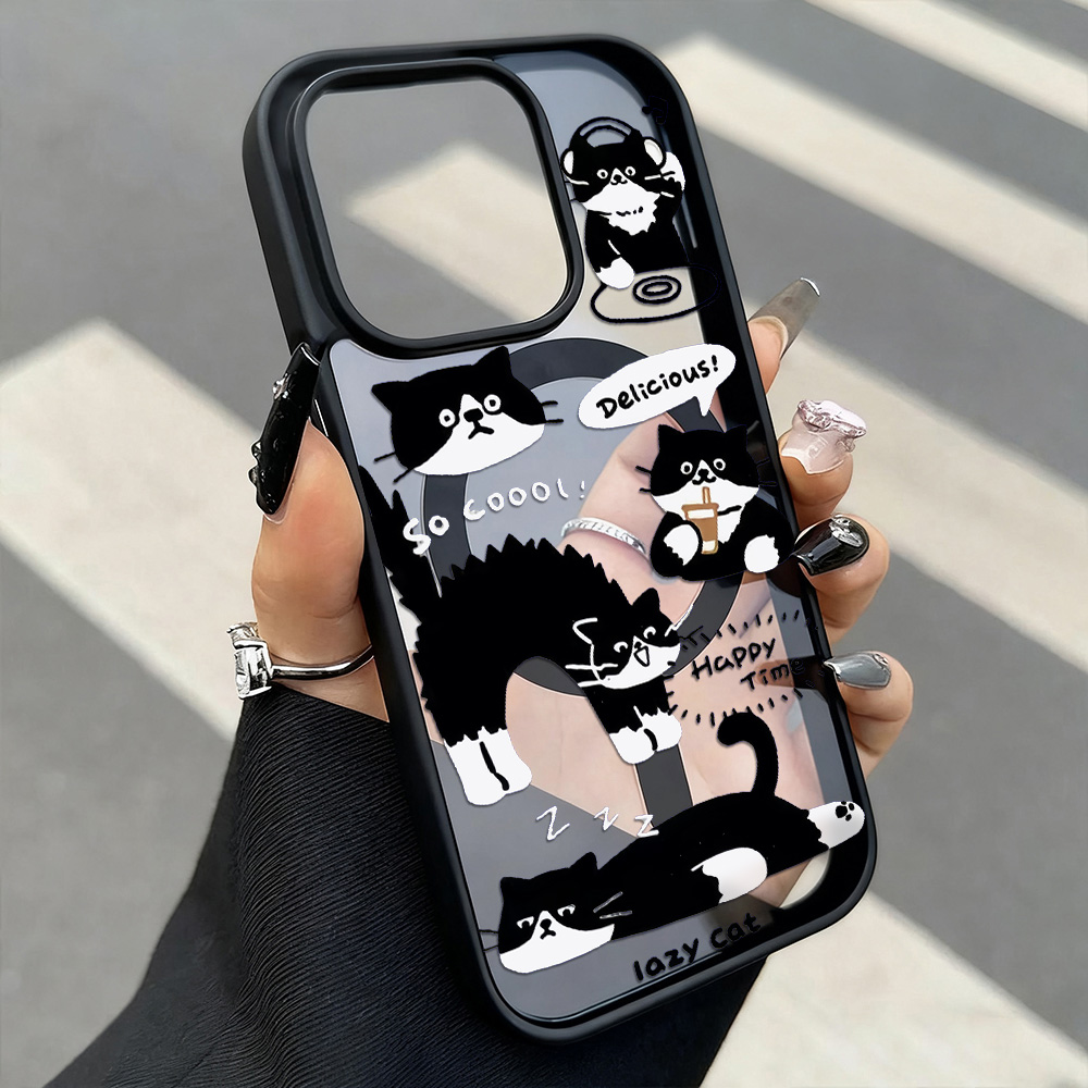 Funny Black Cat Wireless Charg - Phone Cases With Magsafe のレビューと価格