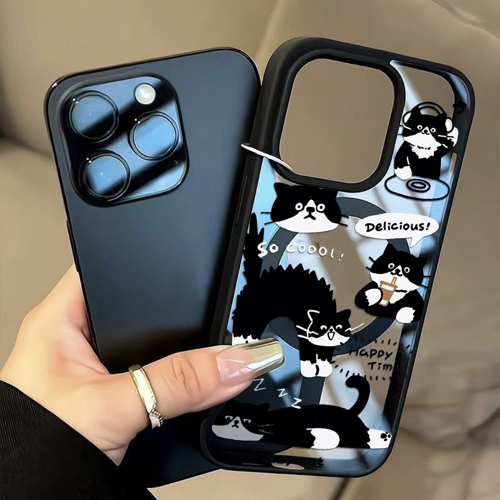 Funny Black Cat Wireless Charg - Phone Cases With Magsafe のレビューと価格