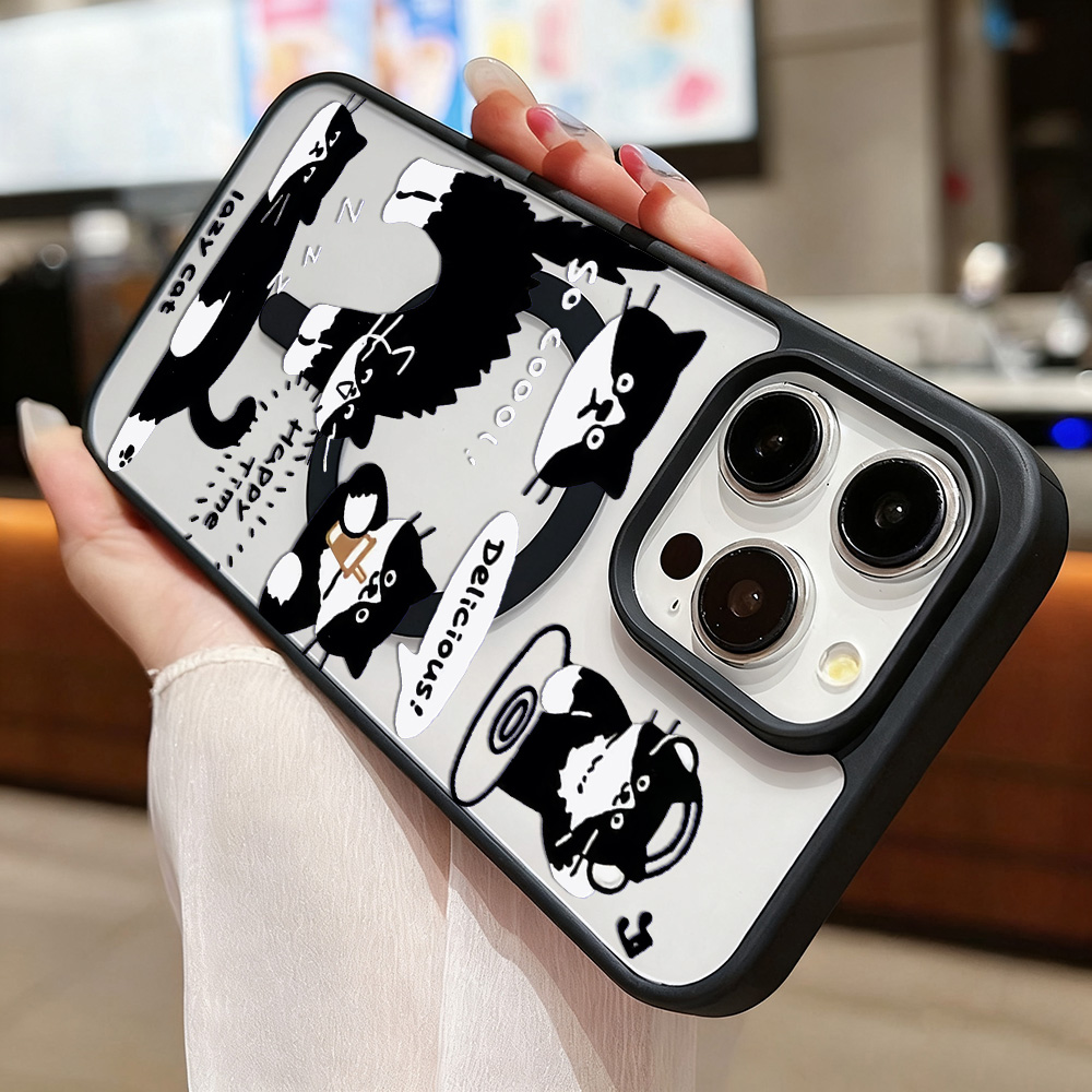 Funny Black Cat Wireless Charg - Phone Cases With Magsafe のレビューと価格