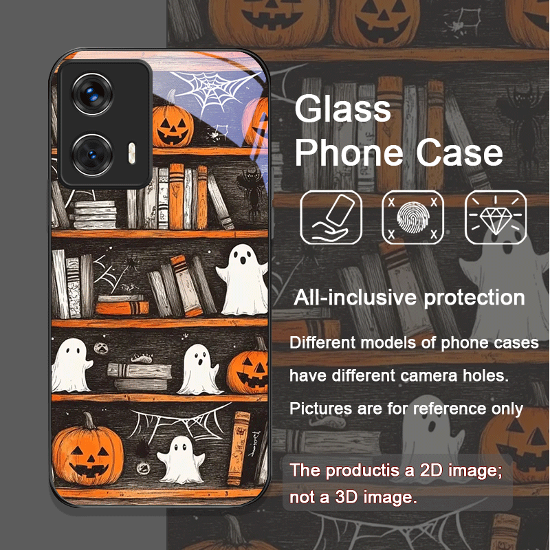 Halloween Pumpkin Ghost Booksh - Phone Cases Motorola のレビューと価格