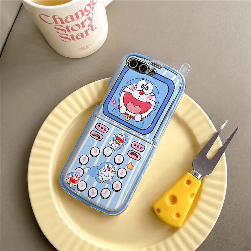 Cute Cartoon Japan Anime Dorae - Phone Cases Z Flip 6 のレビューと価格