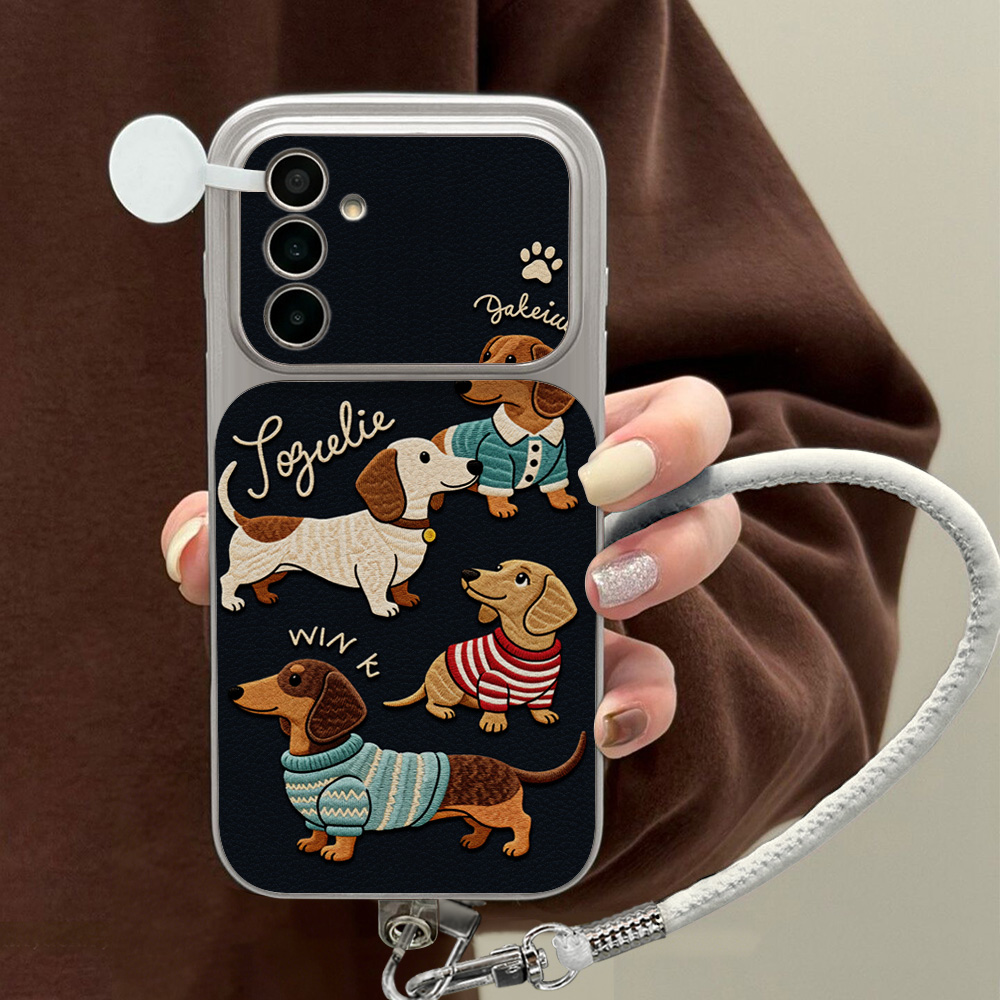 Cartoon Dachshund Phone Case F - Phone Cases That Cover The Camera のレビューと価格
