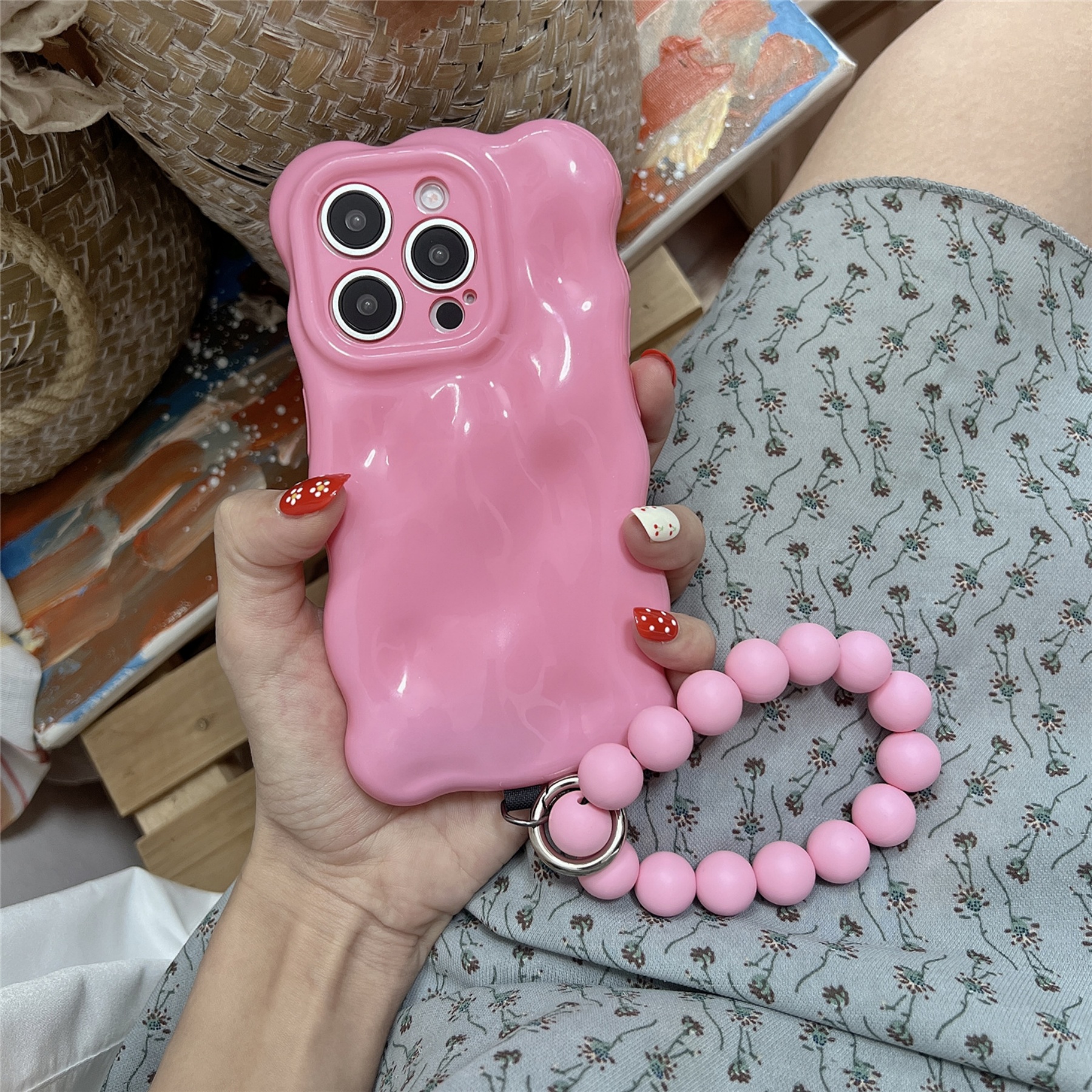 Cute Wave Edge Rose Red Bubble - Phone Cases Redbubble のレビューと価格