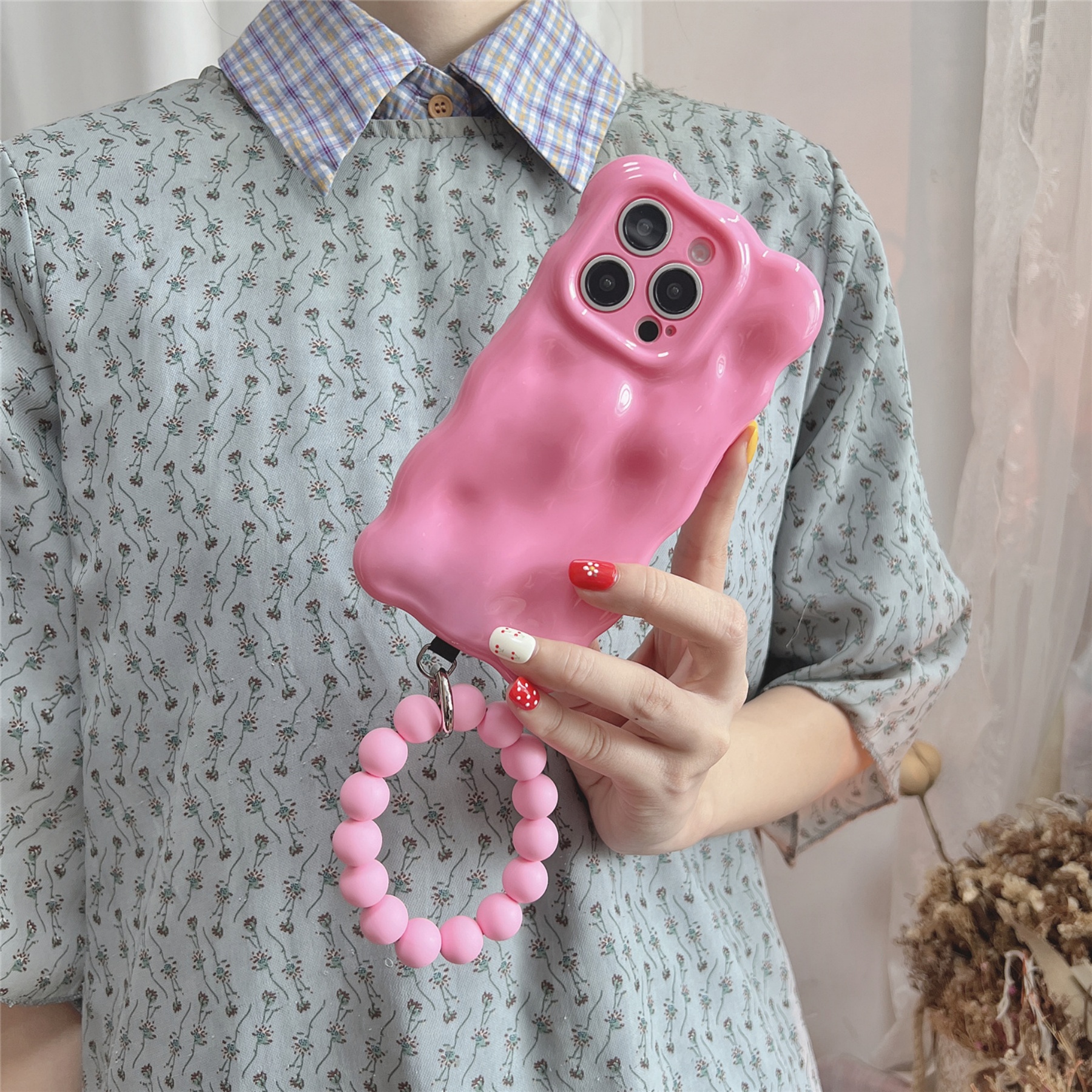 Cute Wave Edge Rose Red Bubble - Phone Cases Redbubble のレビューと価格