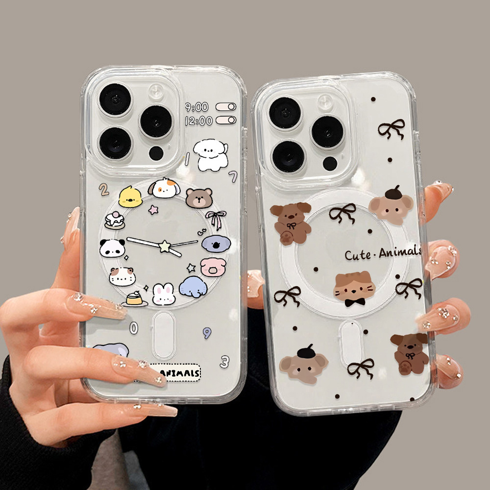 Cute Cartoon Animals Phone Cas - Phone Cases With Magsafe のレビューと価格