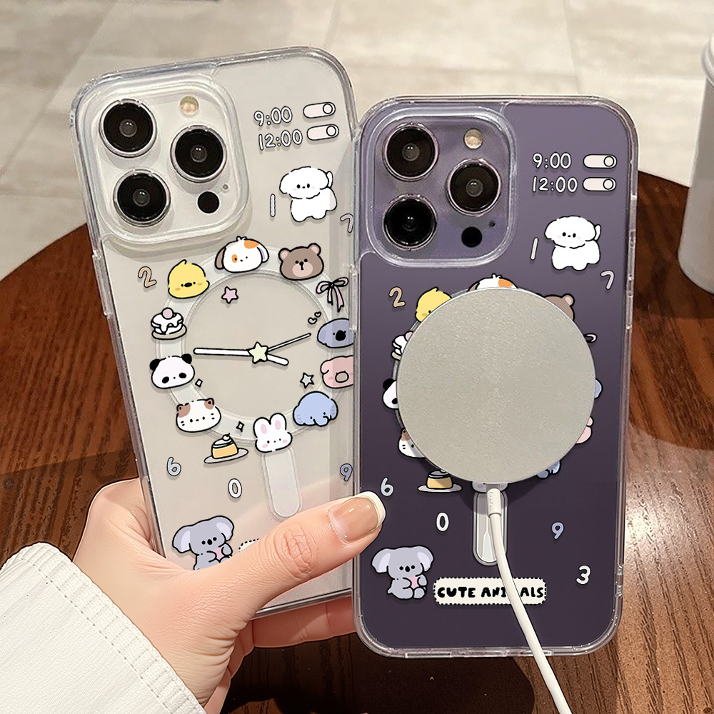 Cute Cartoon Animals Phone Cas - Phone Cases With Magsafe のレビューと価格