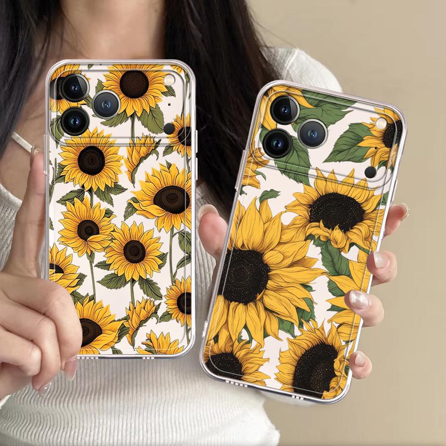 Cute Sunflower Pattern Case fo - Phone Cases Iphone 13 のレビューと価格