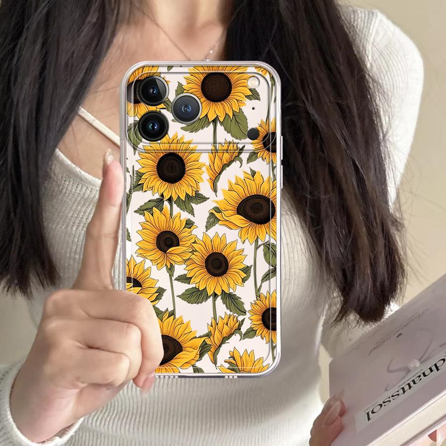 Cute Sunflower Pattern Case fo - Phone Cases Iphone 13 のレビューと価格