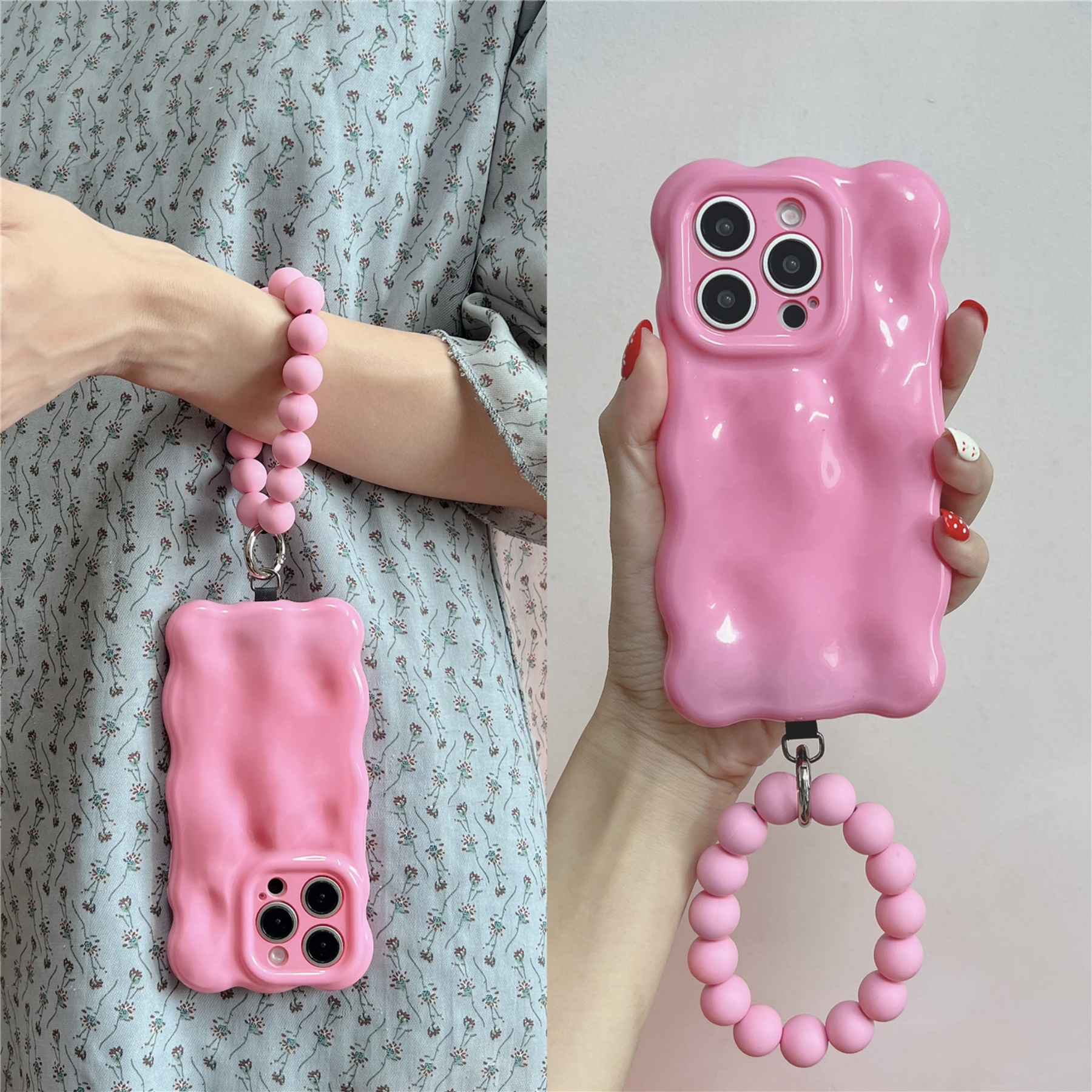 Cute Wave Edge Rose Red Bubble - Phone Cases Redbubble のレビューと価格