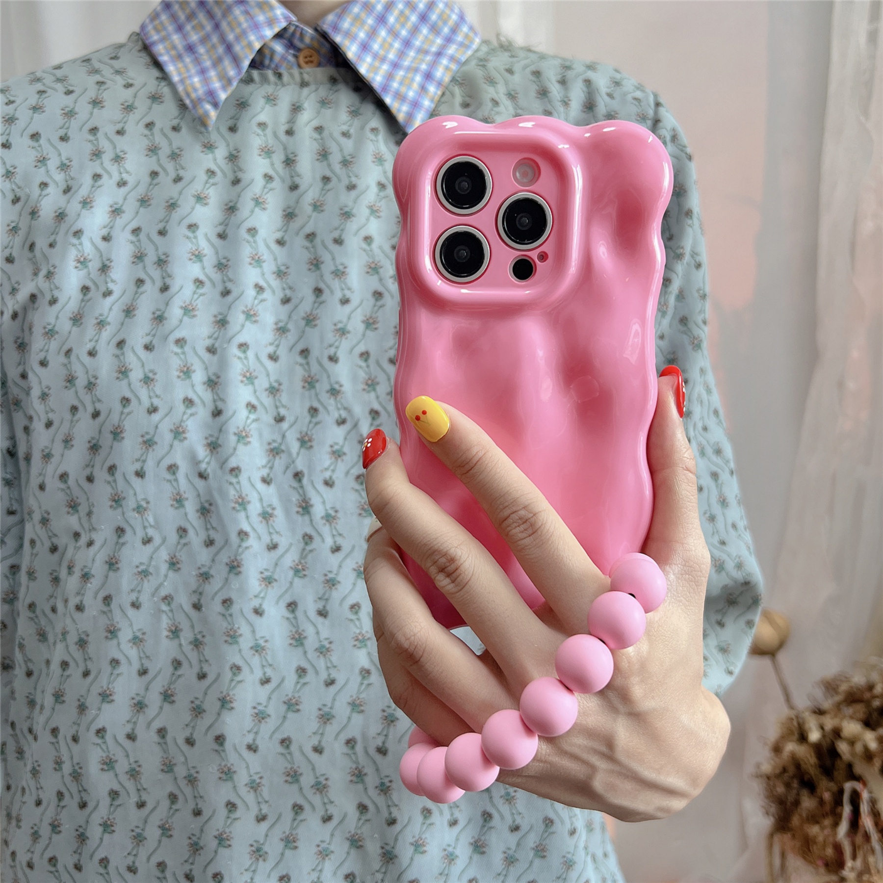 Cute Wave Edge Rose Red Bubble - Phone Cases Redbubble のレビューと価格