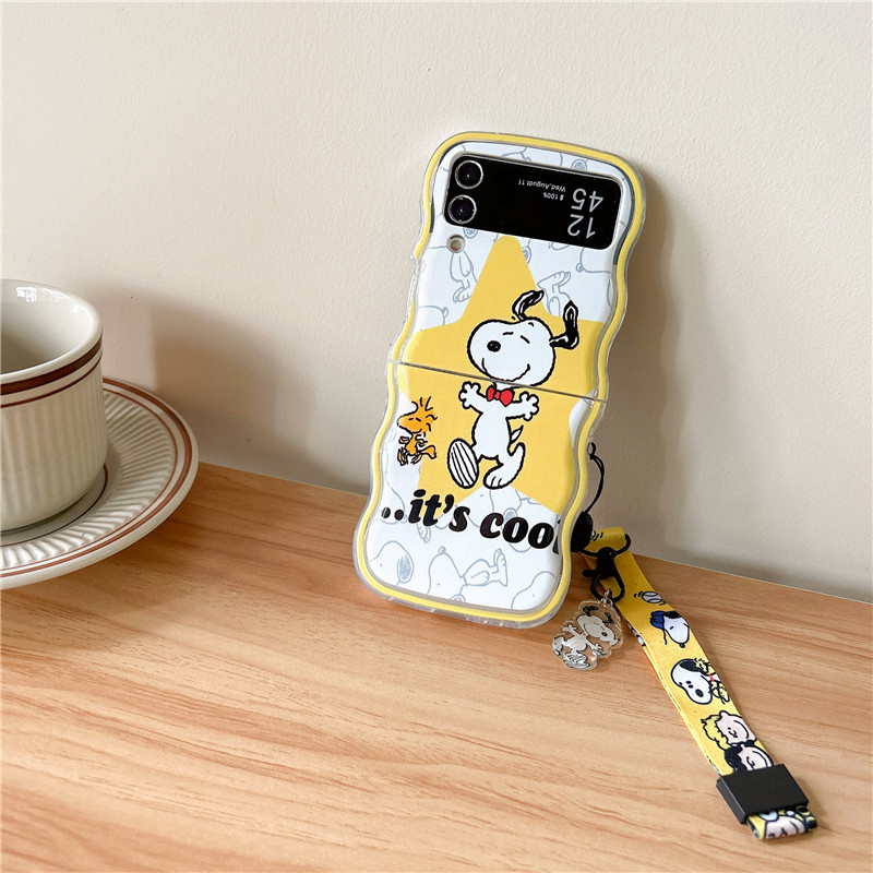 Cute Cartoon Peanuts Snoopy Ph - Phone Cases Z Flip 6 のレビューと価格