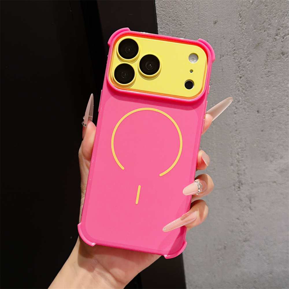 Contrast Color Armor Phone Cas - Phone Cases With Magsafe のレビューと価格