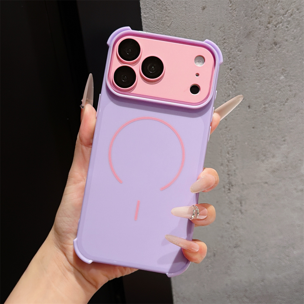 Contrast Color Armor Phone Cas - Phone Cases With Magsafe のレビューと価格