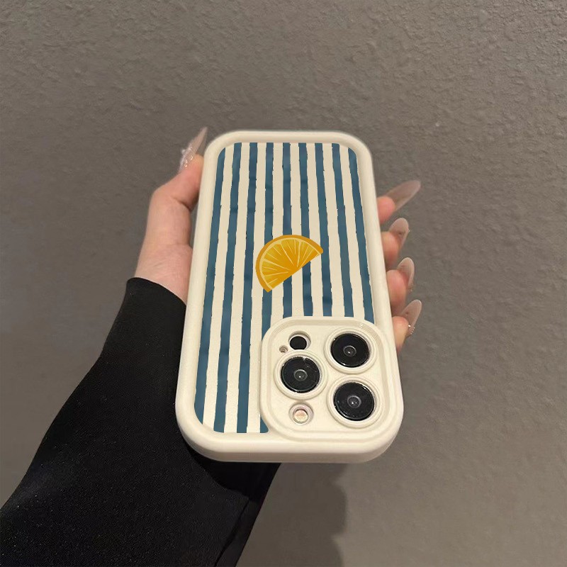 Striped Lemon Slice Pattern Ph - Phone Cases Redmi のレビューと価格