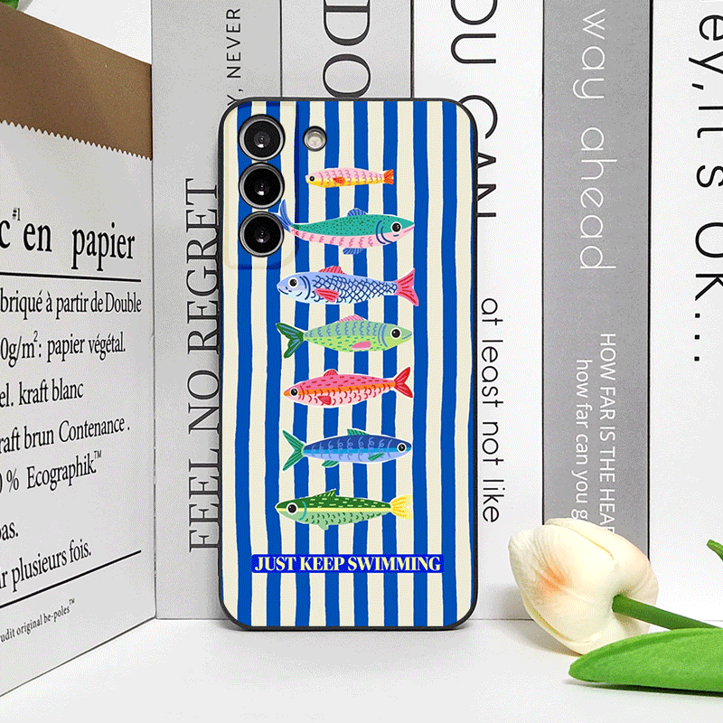Cute Striped Pattern Sardines  - Phone Cases Motorola のレビューと価格
