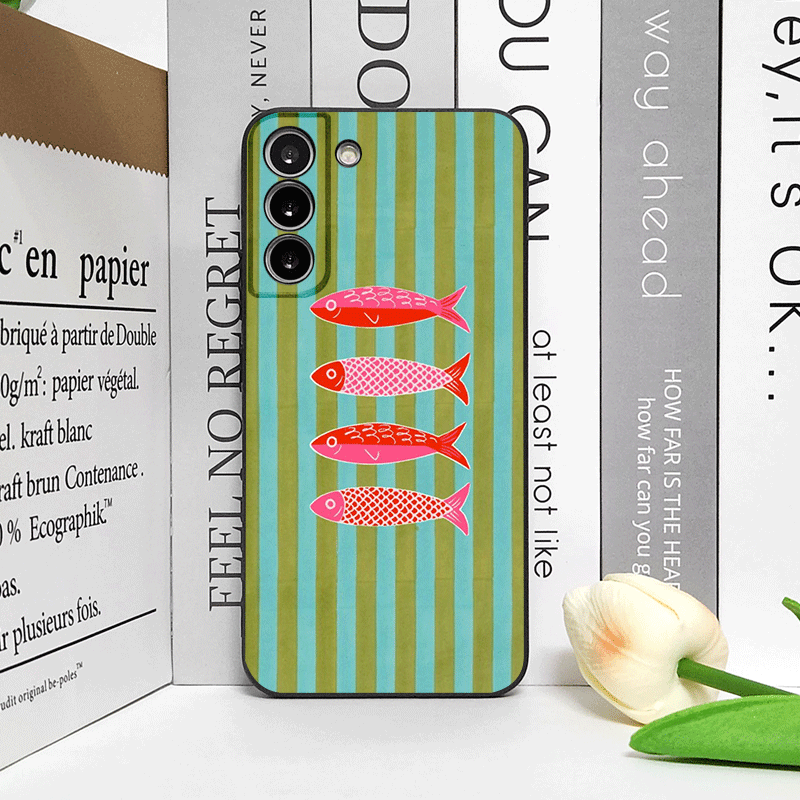 Cute Striped Pattern Sardines  - Phone Cases Motorola のレビューと価格