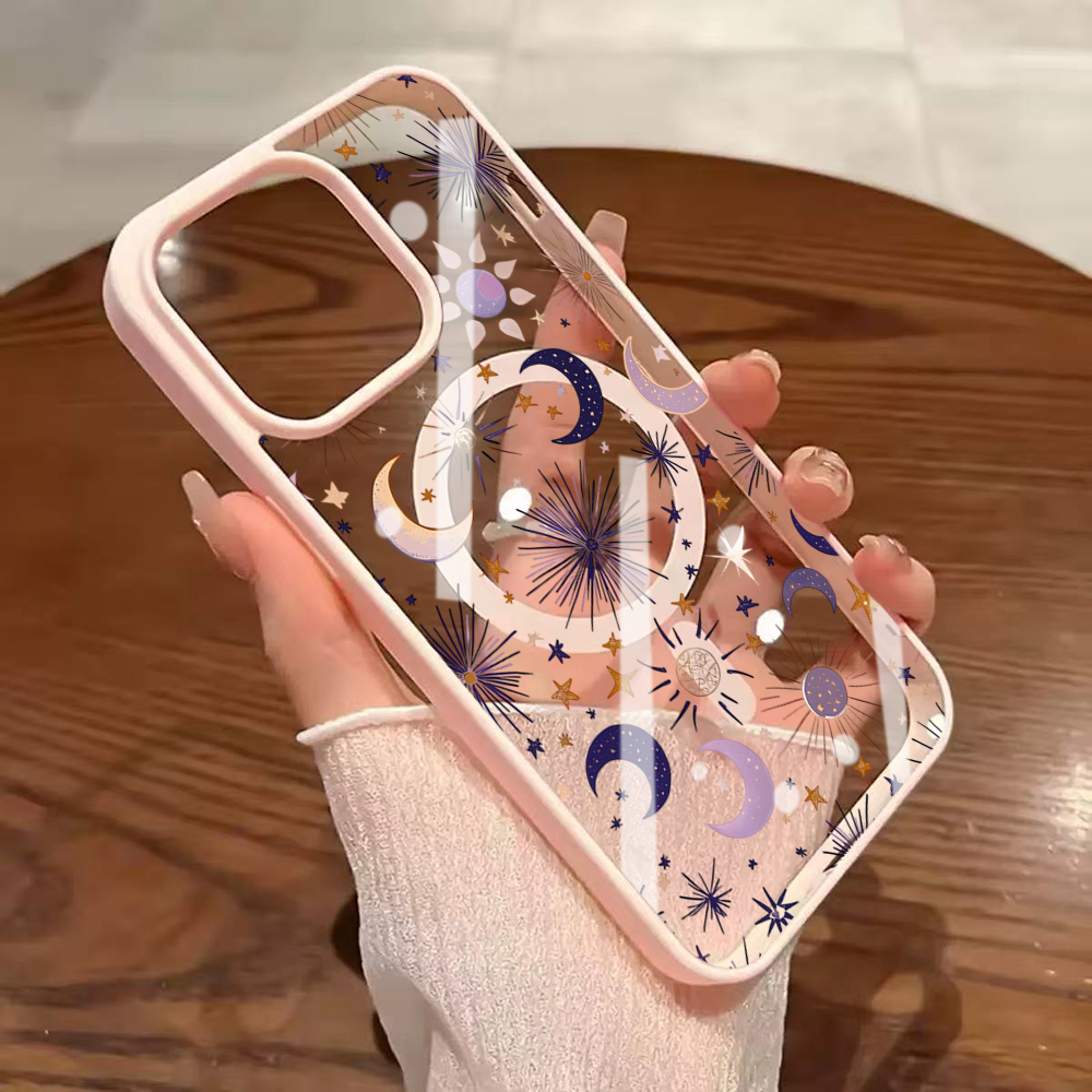 Stars Moon Y2K Clear Case For  - Phone Cases With Magsafe のレビューと価格