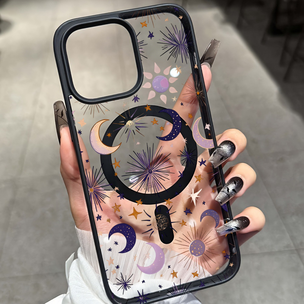 Stars Moon Y2K Clear Case For  - Phone Cases With Magsafe のレビューと価格