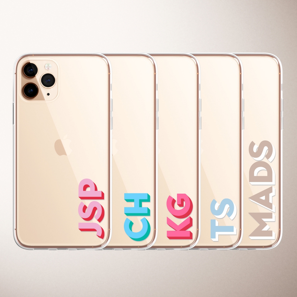 Soft Clear Initial Letters Pho - Monogram Custom Case のレビューと価格