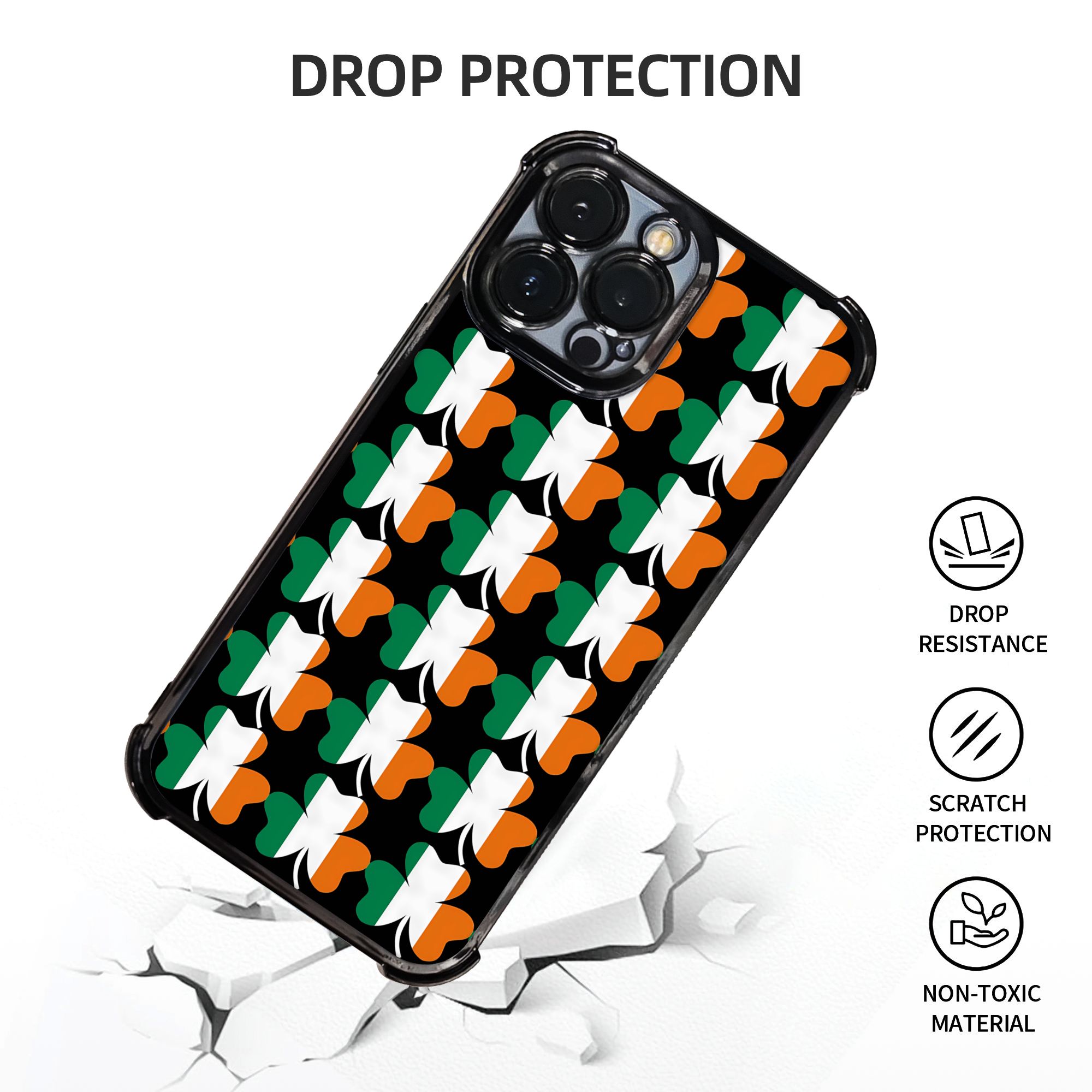 Ireland Flag Shamrock Phone Ca - Phone Cases Ireland のレビューと価格
