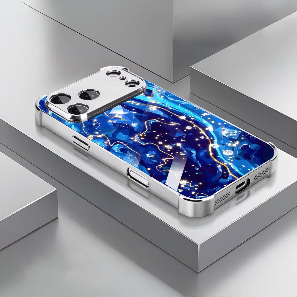 Elegant Deep Blue texture glas - Phone Cases Rhode のレビューと価格