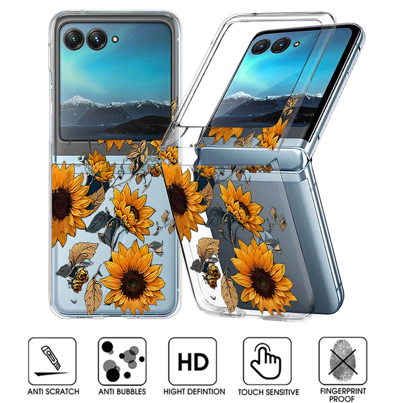 Sunflowers Pattern Clear Phone - Phone Cases Motorola のレビューと価格
