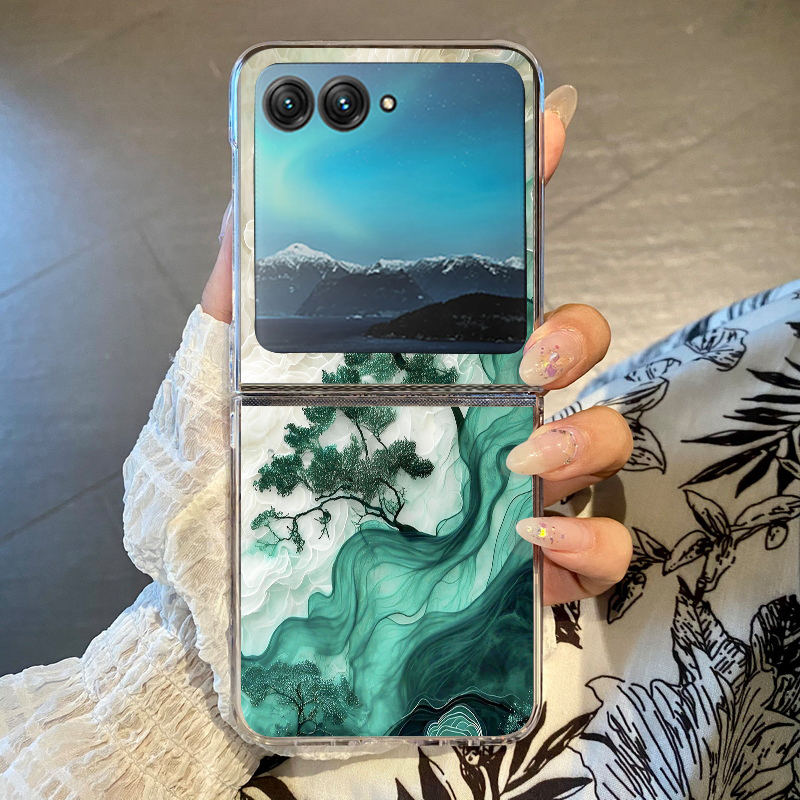 Blue Flowers Forest Print Phon - Phone Cases Motorola のレビューと価格