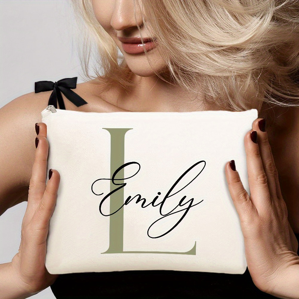Custom Makeup Bag with Initial - Monogram Custom Case のレビューと価格