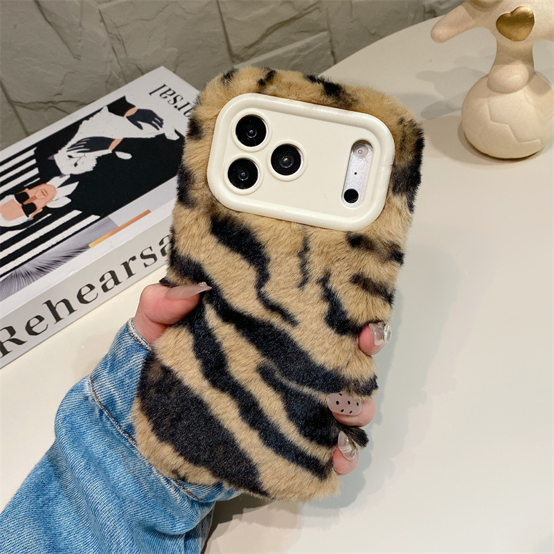 Luxury Zebra Pattern Fluffy Pl - Phone Cases Iphone 13 のレビューと価格