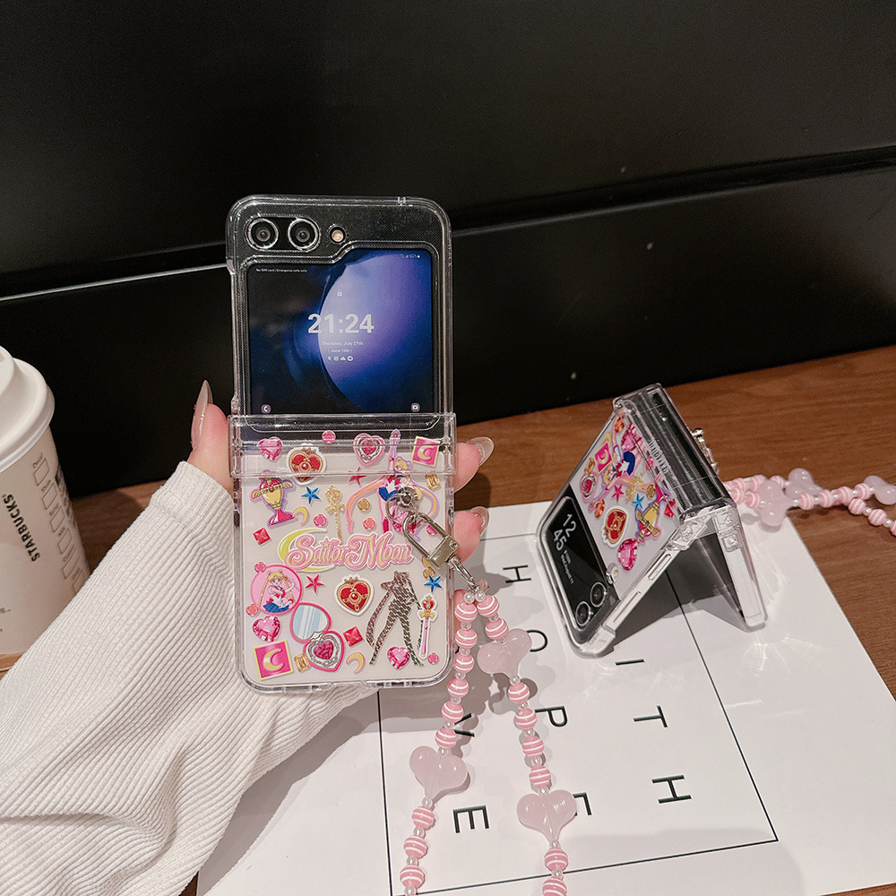 Cute Cartoon Japan Anime Sailo - Phone Cases Z Flip 6 のレビューと価格