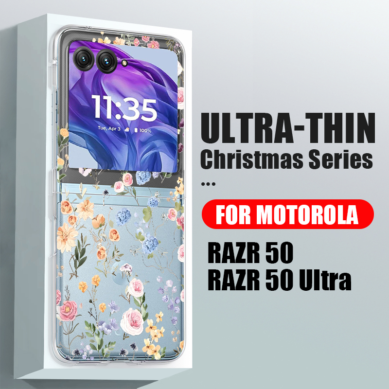 White Flowers Pattern Phone Ca - Phone Cases Motorola のレビューと価格