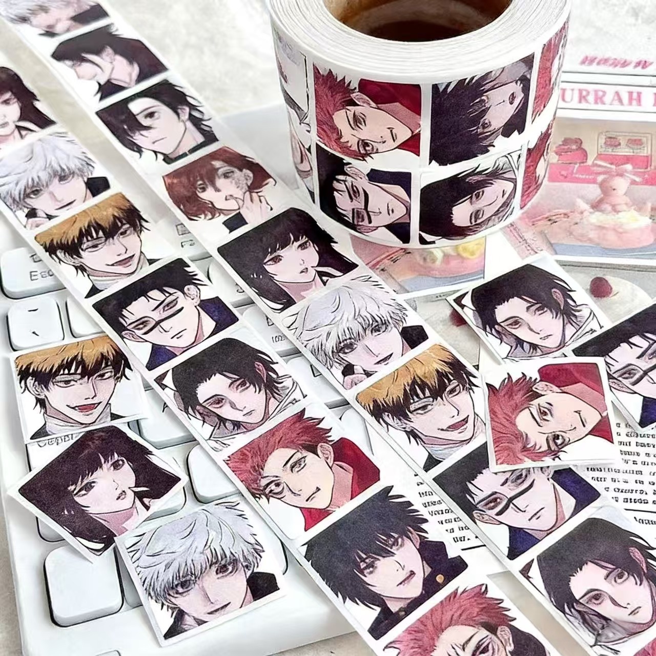 500pcs/roll Jujutsu Kaisen Gra - Phone Cases Jujutsu Kaisen のレビューと価格