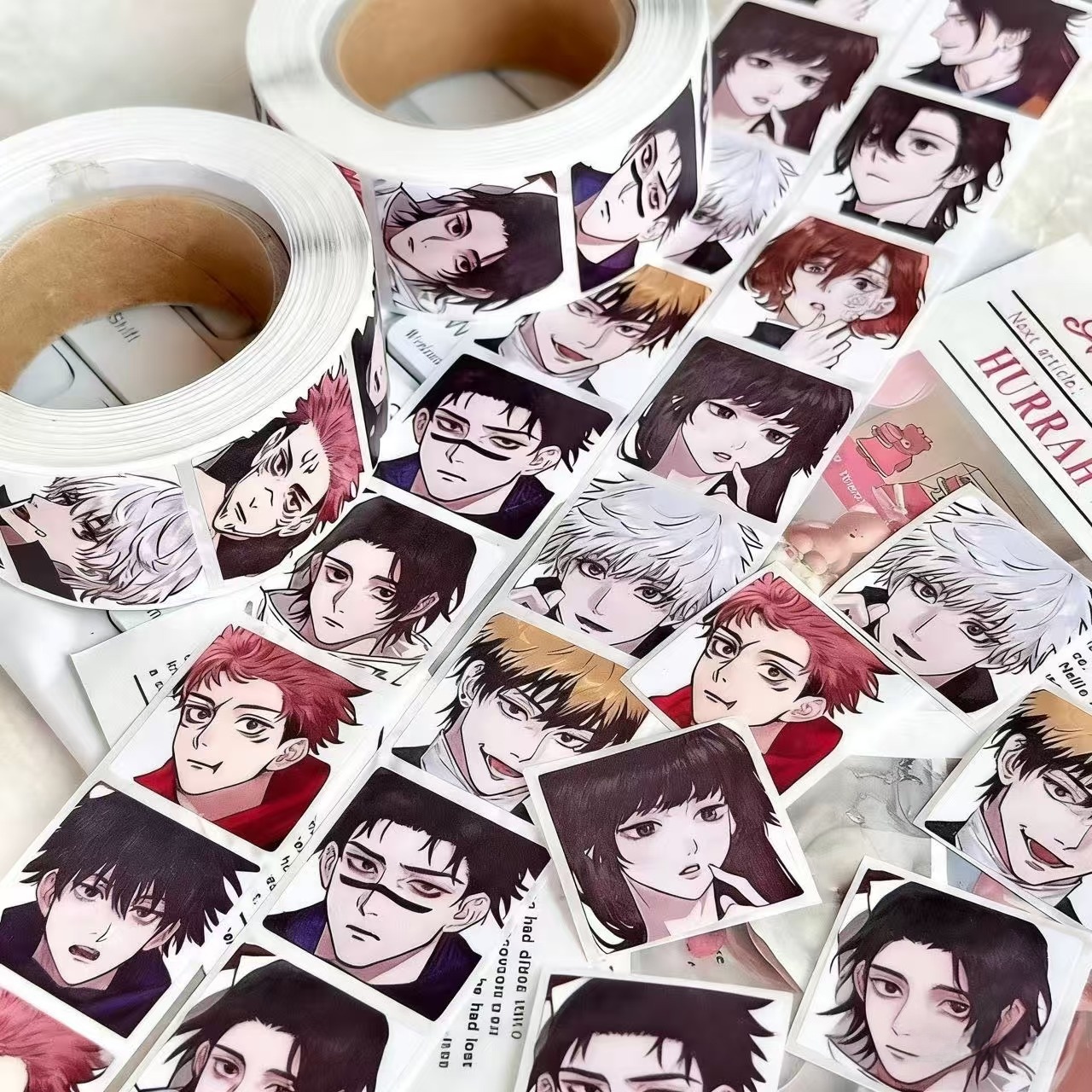 500pcs/roll Jujutsu Kaisen Gra - Phone Cases Jujutsu Kaisen のレビューと価格