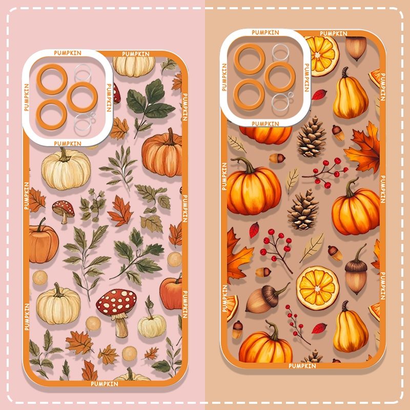 Retro Autumn Maple Leaf Pumpki - Phone Cases Motorola のレビューと価格