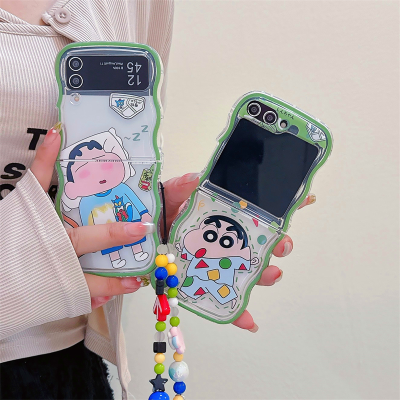 Cute Cartoon Japan Anime Crayo - Phone Cases Z Flip 6 のレビューと価格
