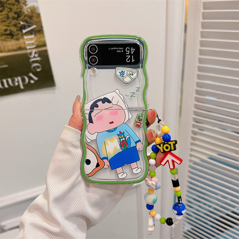 Cute Cartoon Japan Anime Crayo - Phone Cases Z Flip 6 のレビューと価格