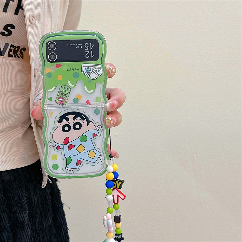 Cute Cartoon Japan Anime Crayo - Phone Cases Z Flip 6 のレビューと価格