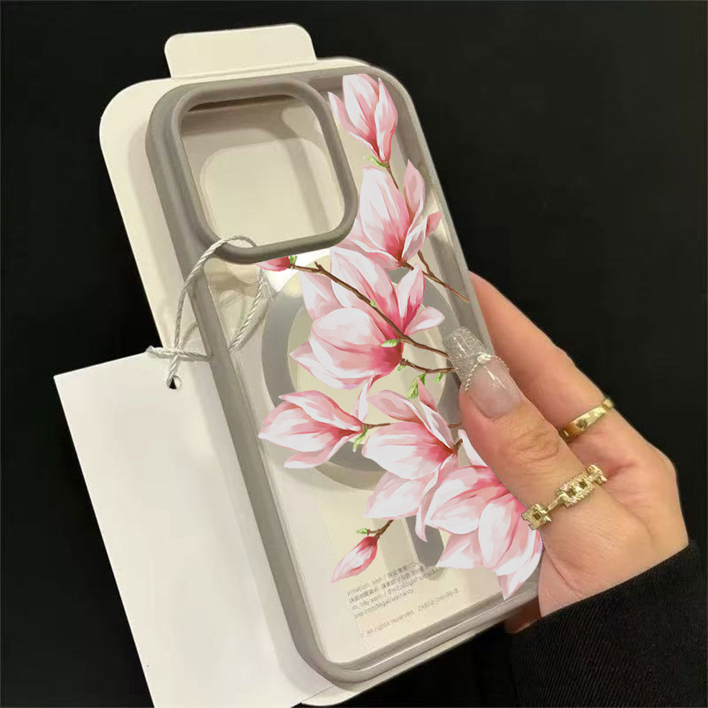 Fashion Flower Magnetic Phone  - Phone Cases With Magsafe のレビューと価格