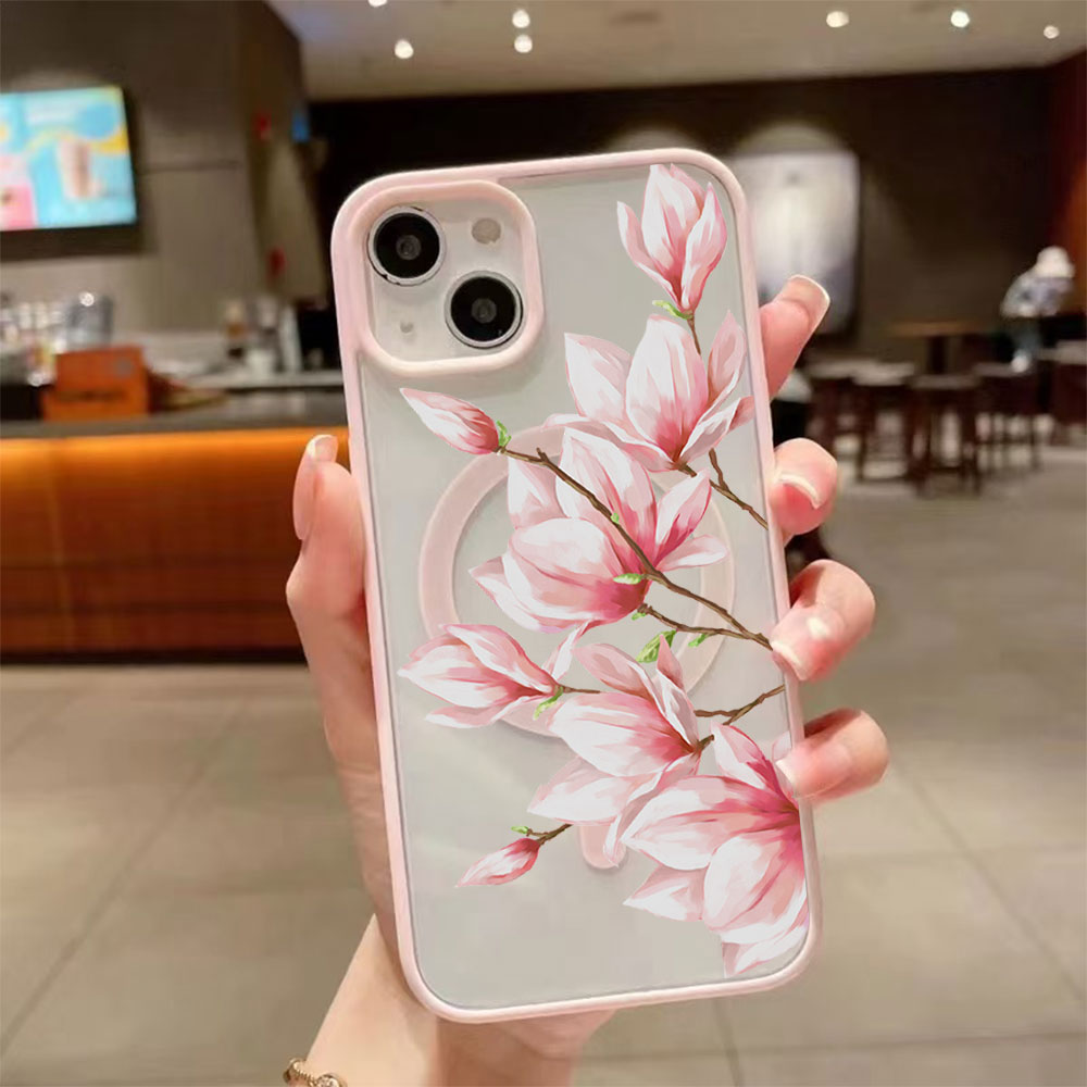 Fashion Flower Magnetic Phone  - Phone Cases With Magsafe のレビューと価格