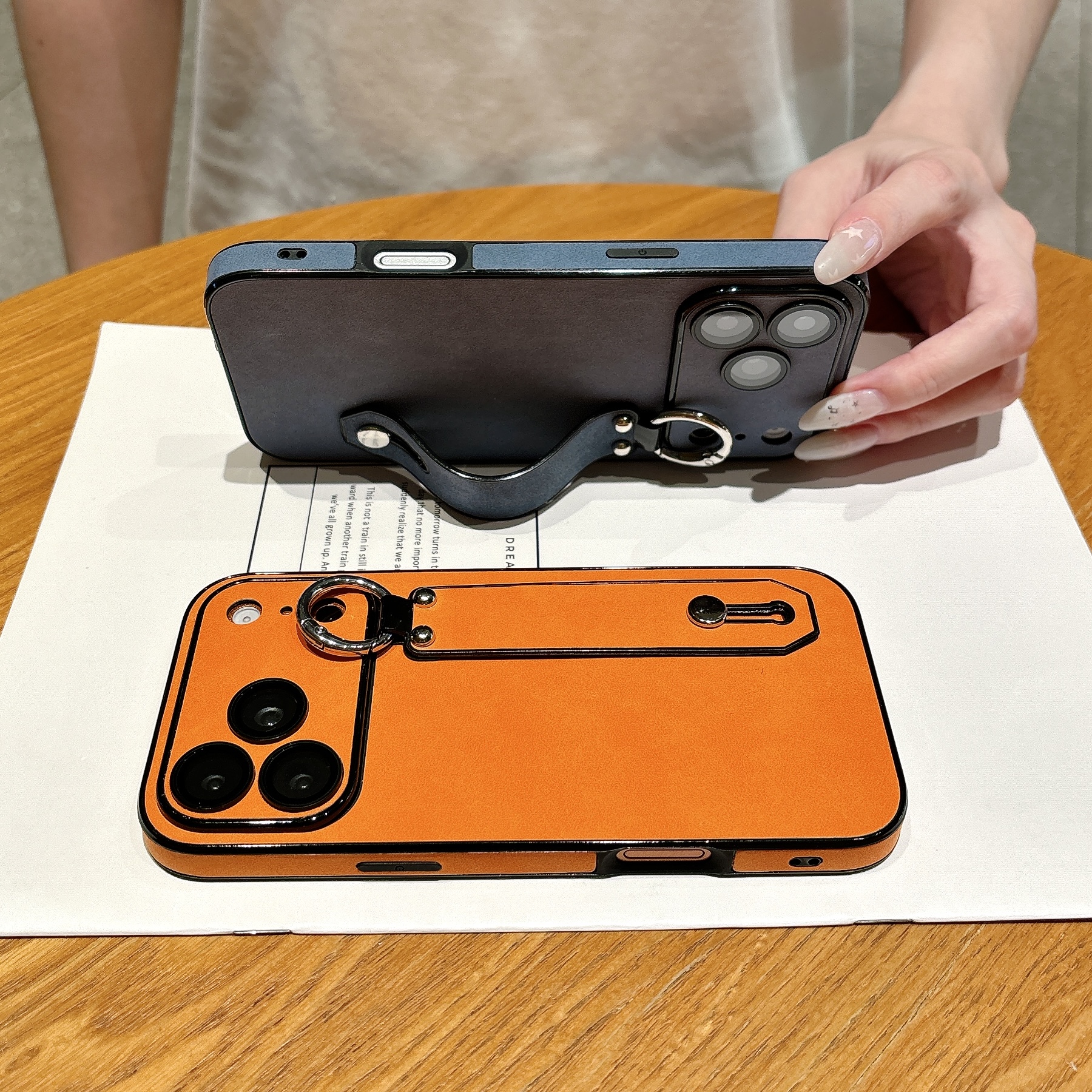 Suede Leather Wrist Strap Hold - Phone Cases Iphone 13 のレビューと価格