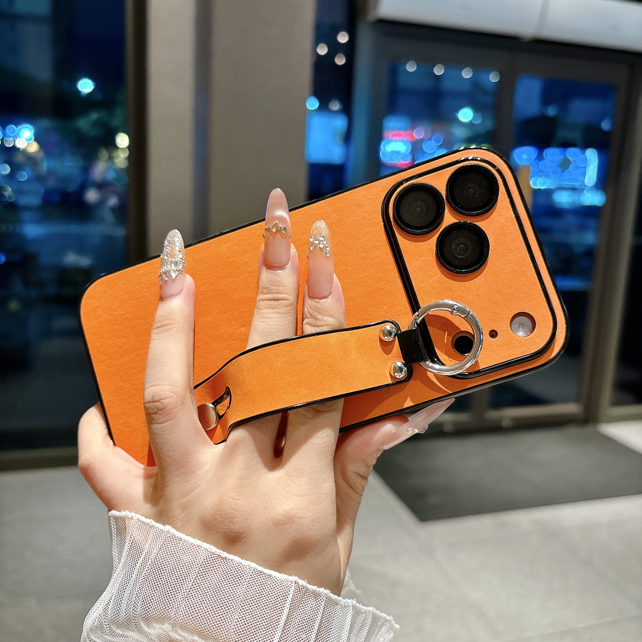 Suede Leather Wrist Strap Hold - Phone Cases Iphone 13 のレビューと価格